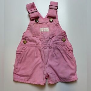 Vintage Liberty Overalls Girls Size 2T Made in USA Pink Retro 80’s 90’s Shortall